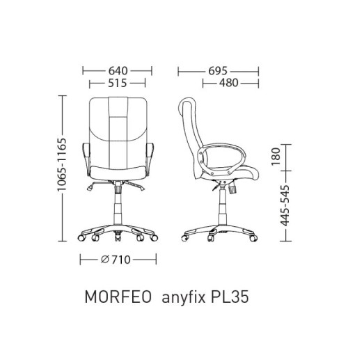 Офісне крісло MORFEO Anyfix PL35 Nowy Styl