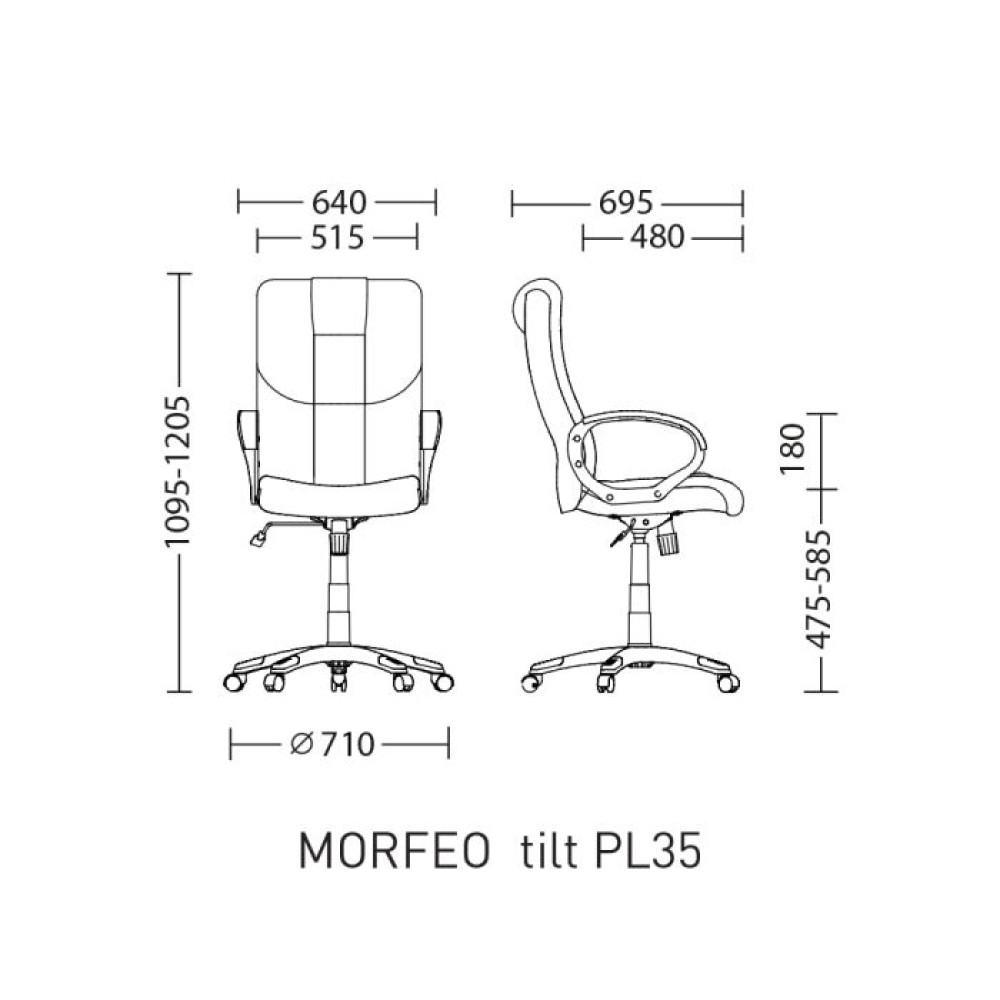 Офісне крісло MORFEO Tilt PL35 Nowy Styl