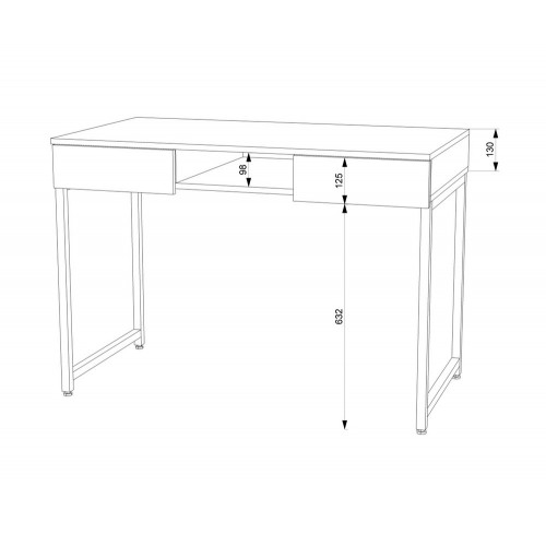 Стіл письмовий FlashNika Loft СПЛ-6 110