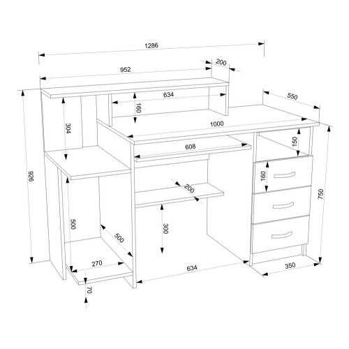 Компьютерный стол FlashNika Микс 49