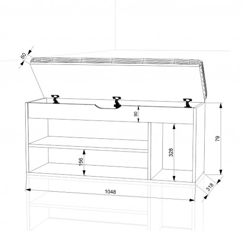 Тумба для взуття FlashNika ТДВ-54 