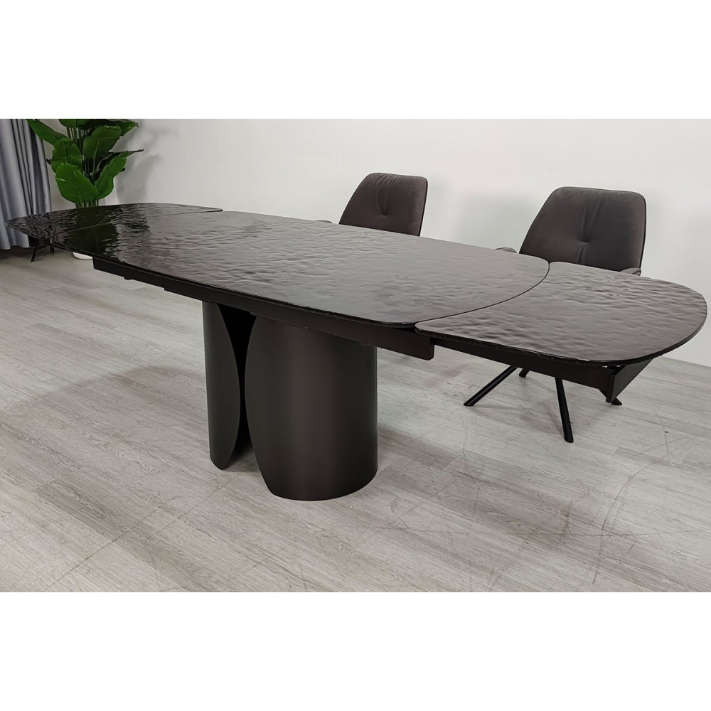 Стіл EDGAR 160(240)*90 бронзовий/коричневий