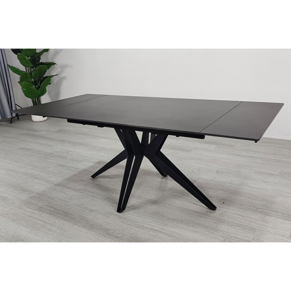 Стіл VINCENT CERAMIC 140(200)*90 графіт мат/чорний