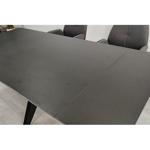 Стіл VINCENT CERAMIC 140(200)*90 графіт мат/чорний