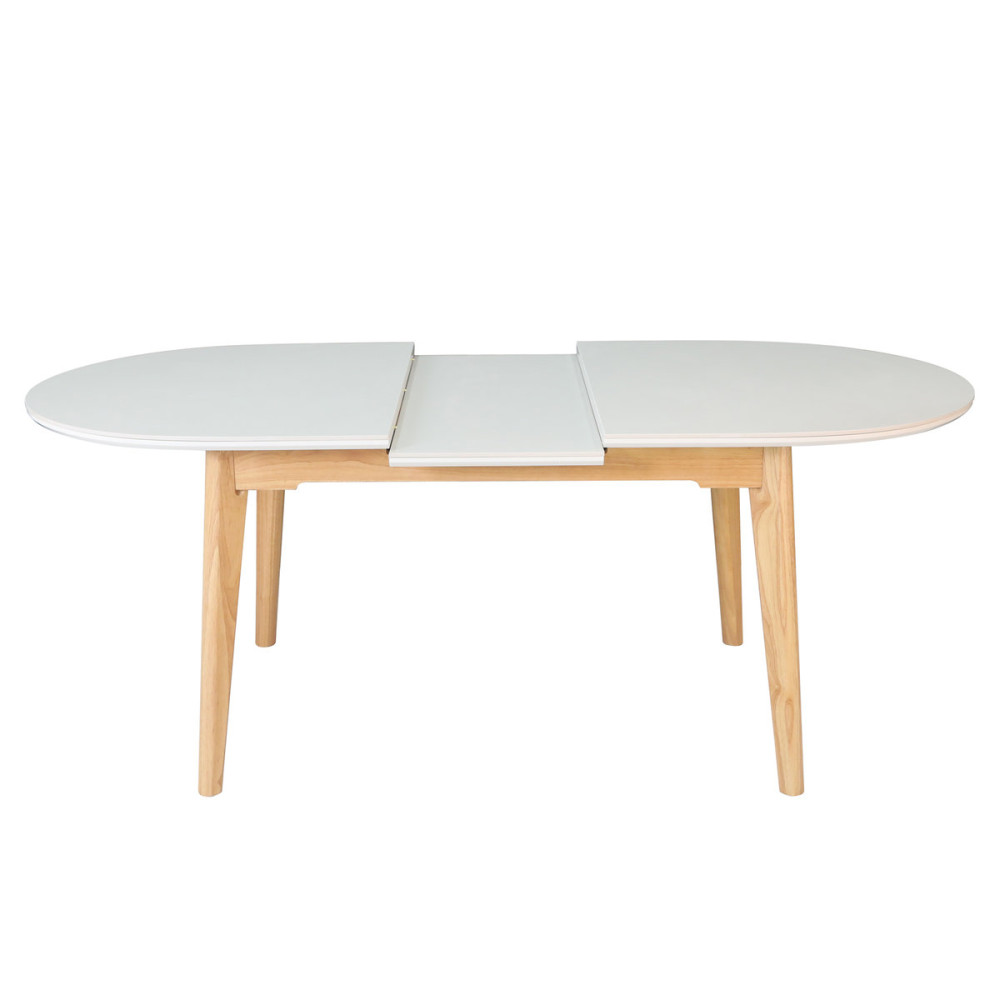 Стіл ALBERTO CERAMIC 160(200)*90 бежевий мат/дерево