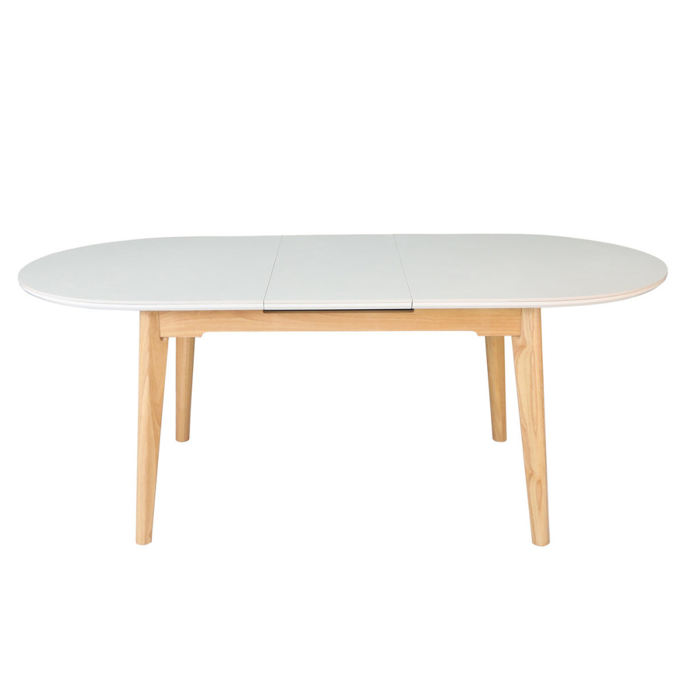 Стіл ALBERTO CERAMIC 160(200)*90 бежевий мат/дерево