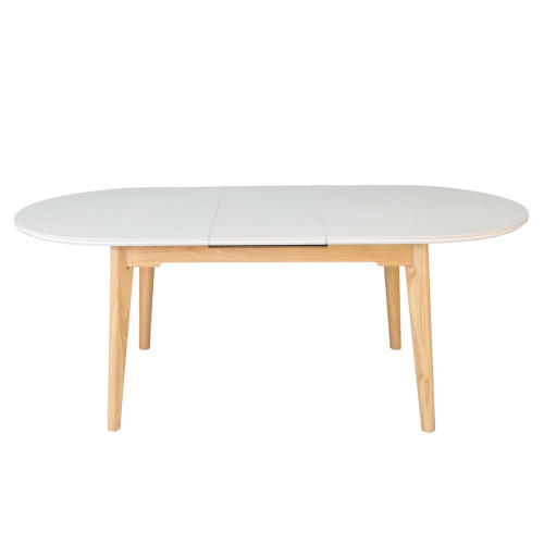 Стіл ALBERTO CERAMIC 160(200)*90 бежевий мат/дерево