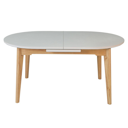 Стіл ALBERTO CERAMIC 160(200)*90 бежевий мат/дерево