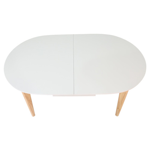 Стіл ALBERTO CERAMIC 160(200)*90 бежевий мат/дерево