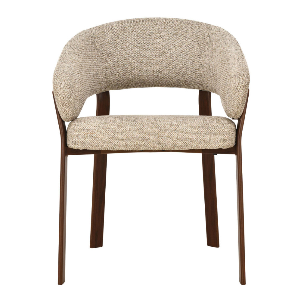 Cтілець VELTON горіх метал/темний беж тк.