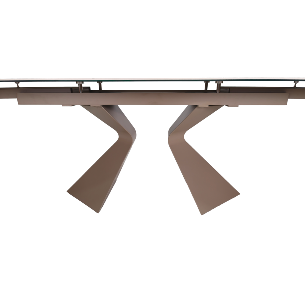Стіл LAURA CERAMIC 160(240)*90 бежевий мат/бежевий