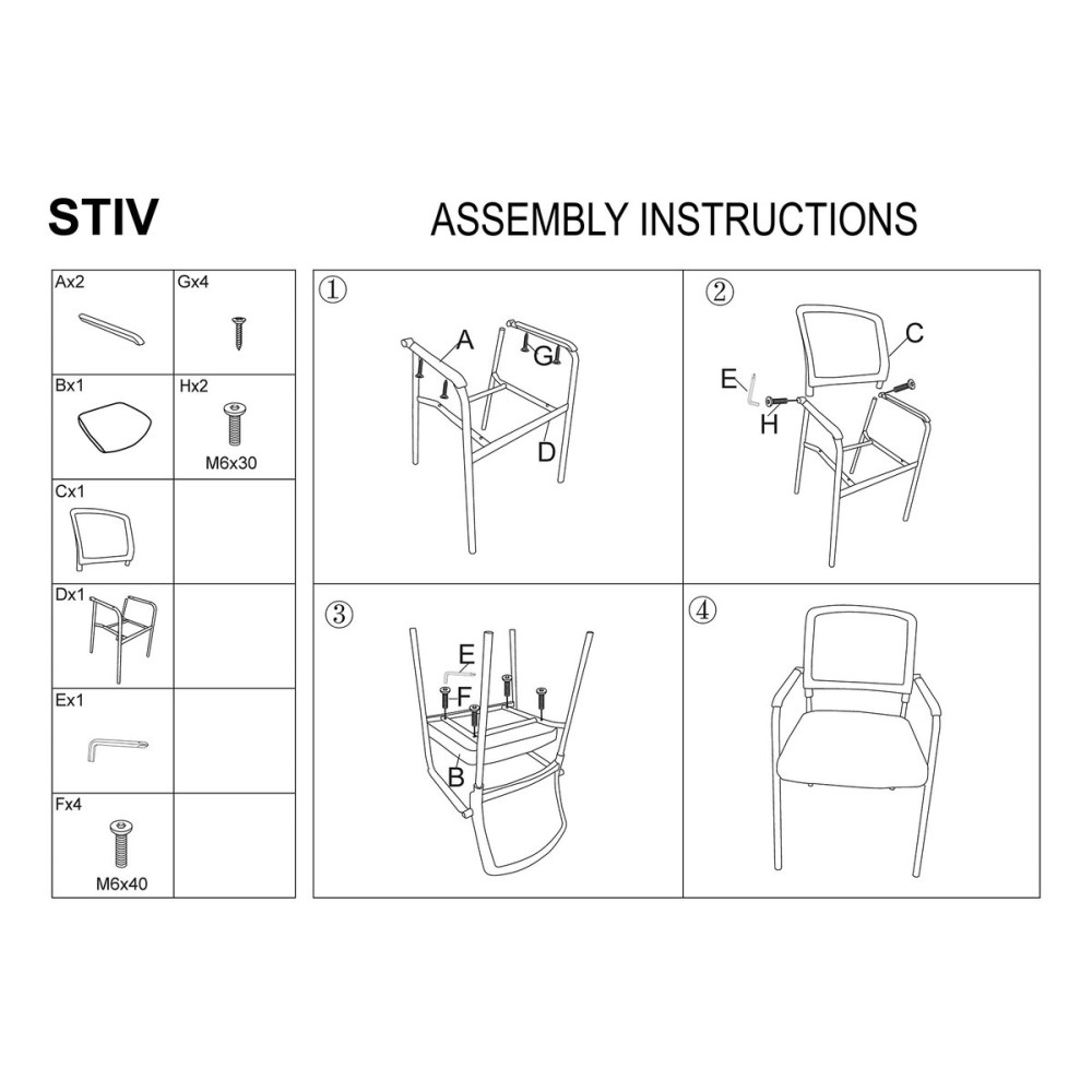 Стілець STIV чорний