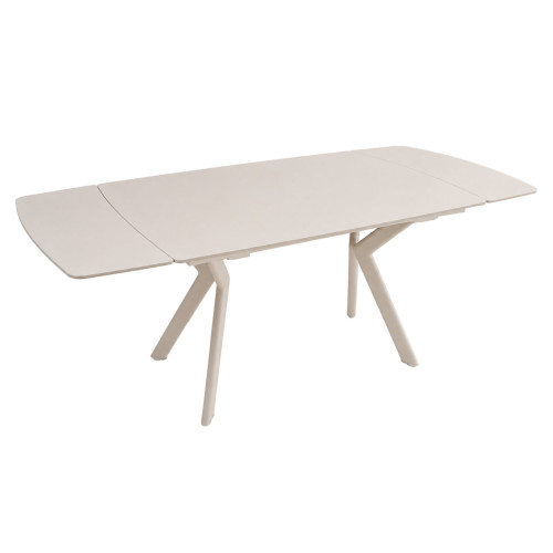 Стіл NOREEN CERAMIC 140(200)*80 білий/кашемір