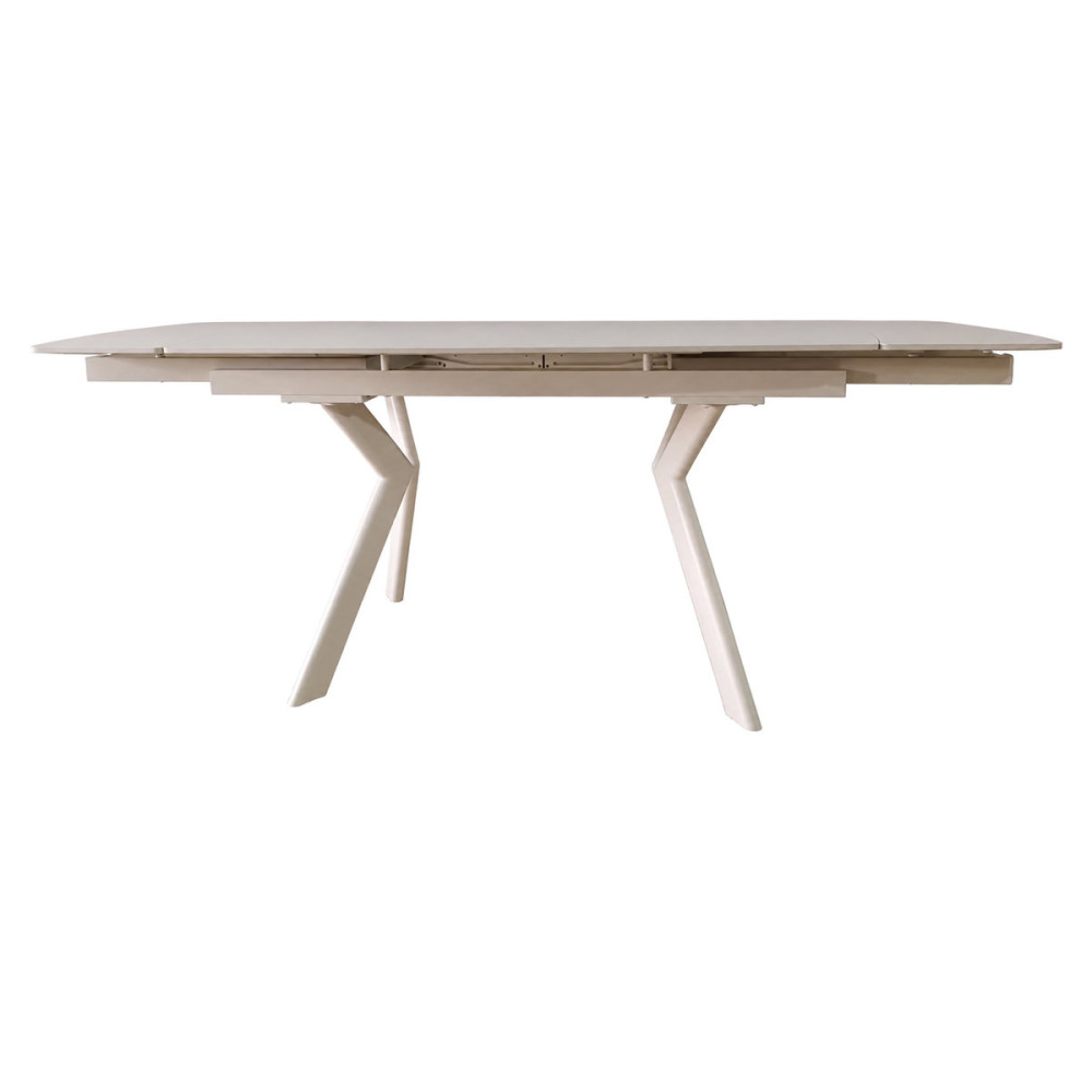 Стіл NOREEN CERAMIC 140(200)*80 білий/кашемір