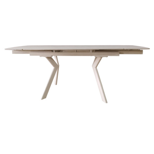 Стіл NOREEN CERAMIC 140(200)*80 білий/кашемір