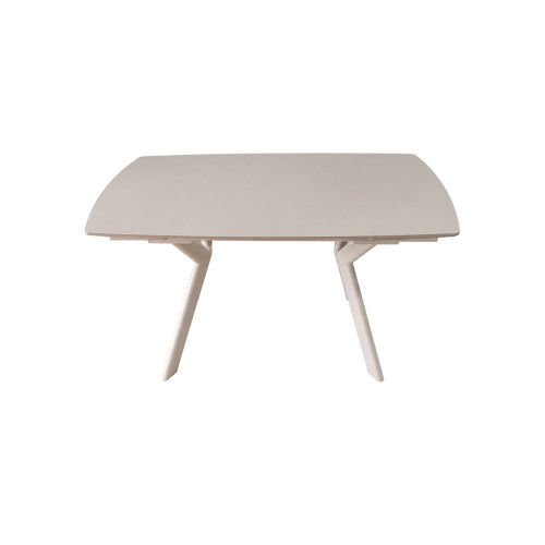 Стіл NOREEN CERAMIC 140(200)*80 білий/кашемір