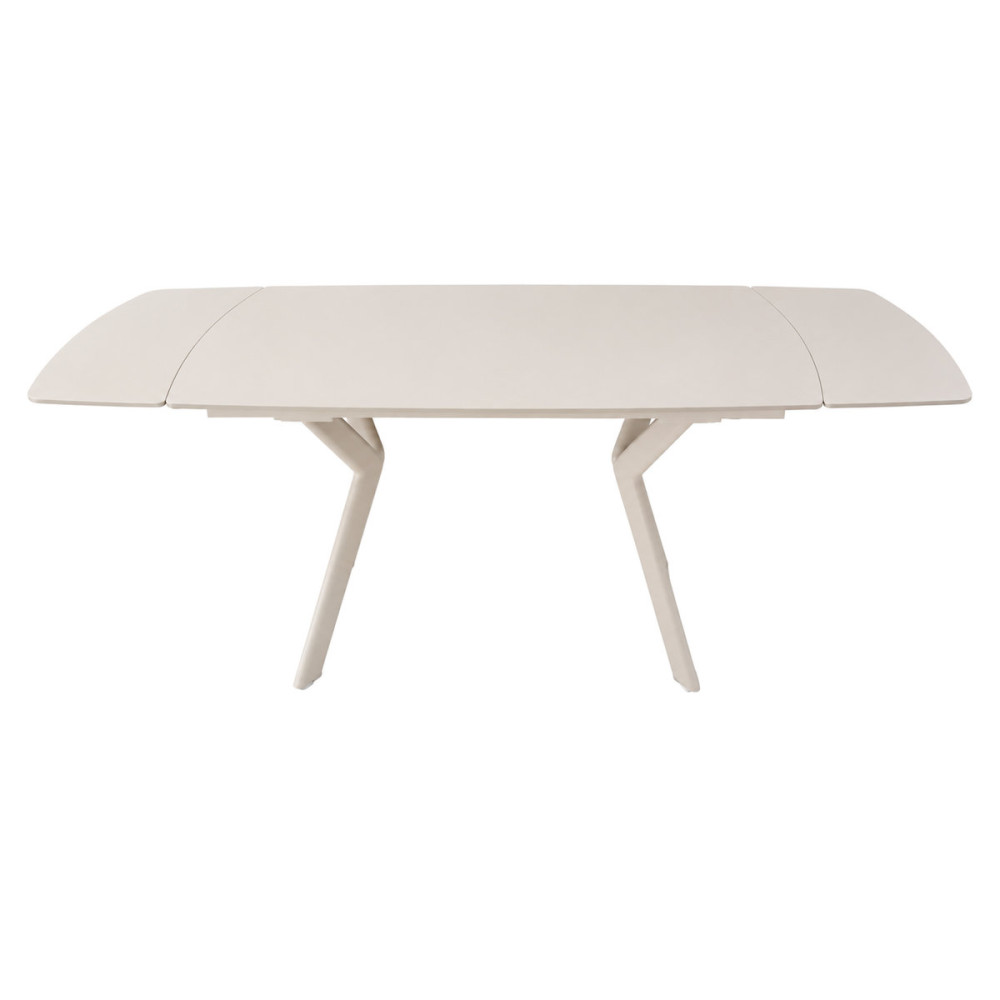 Стіл NOREEN CERAMIC 140(200)*80 білий/кашемір
