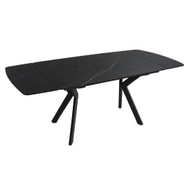 Стіл NOREEN CERAMIC 140(200)*80 чорний/чорний
