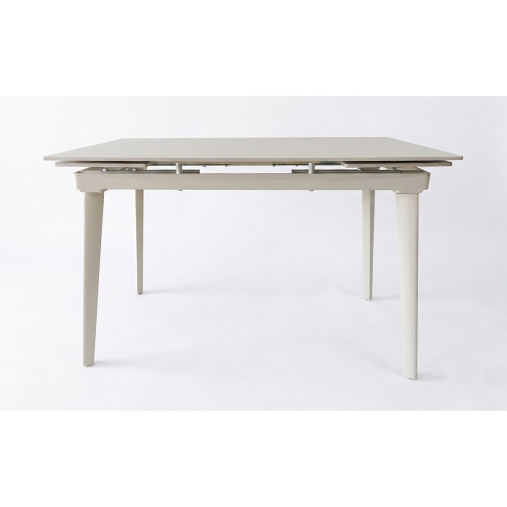 Стіл LORIAN CERAMIC 120(180)*80 білий/кашемір