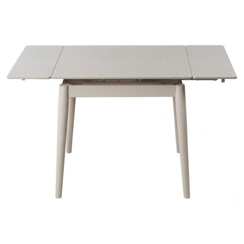 Стіл AVENTO CERAMIC 80(130)*80 білий/кашемір
