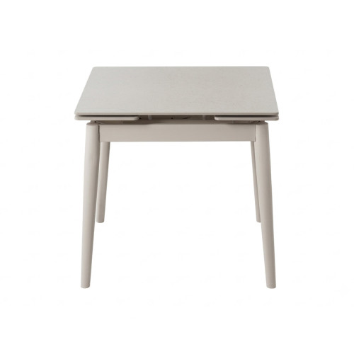 Стіл AVENTO CERAMIC 80(130)*80 білий/кашемір