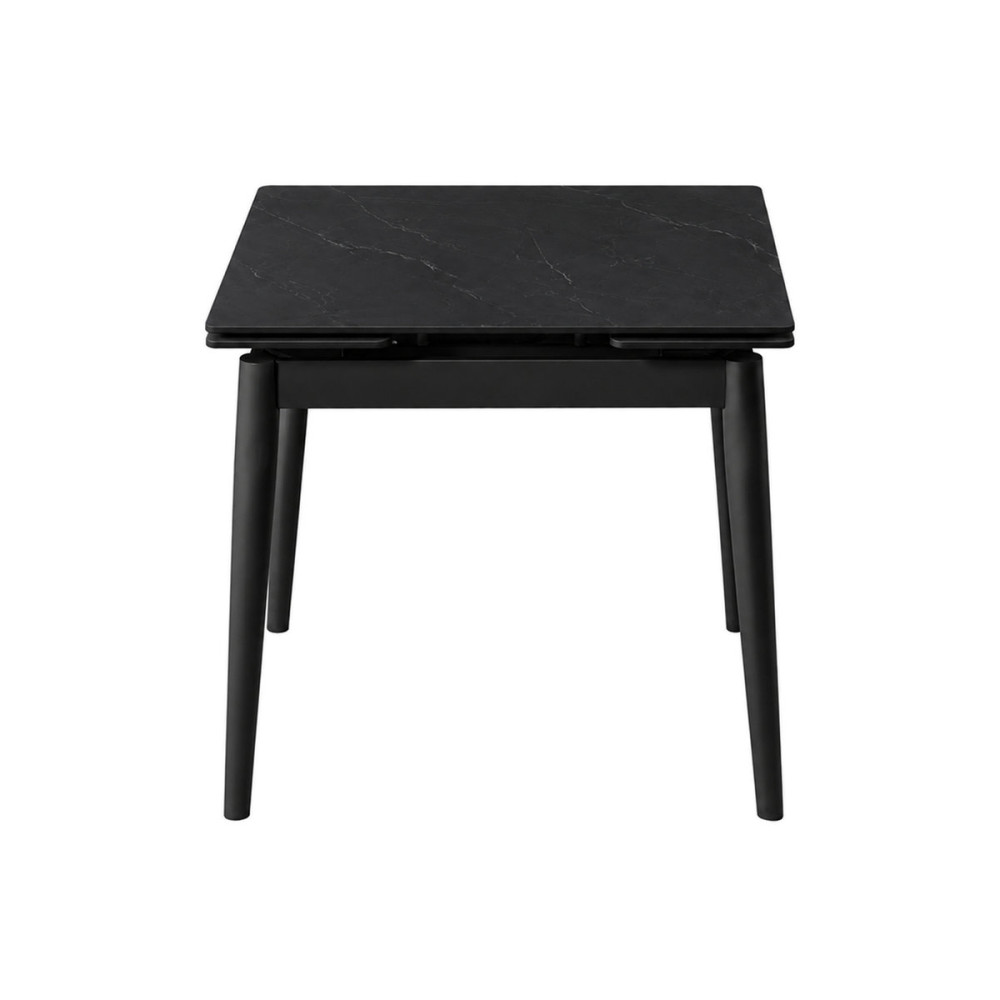 Стіл AVENTO CERAMIC 80(130)*80 чорний/чорний