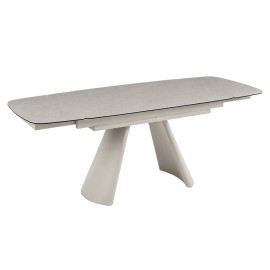 Стіл BROOKLYN CERAMIC 140(200)*80 сірий мат/кашемір