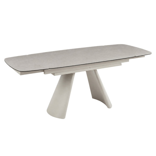 Стіл BROOKLYN CERAMIC 140(200)*80 сірий мат/кашемір