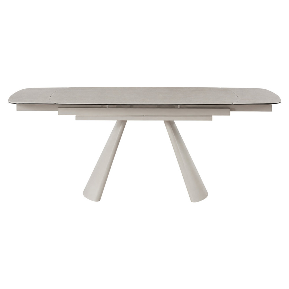 Стіл BROOKLYN CERAMIC 140(200)*80 сірий мат/кашемір