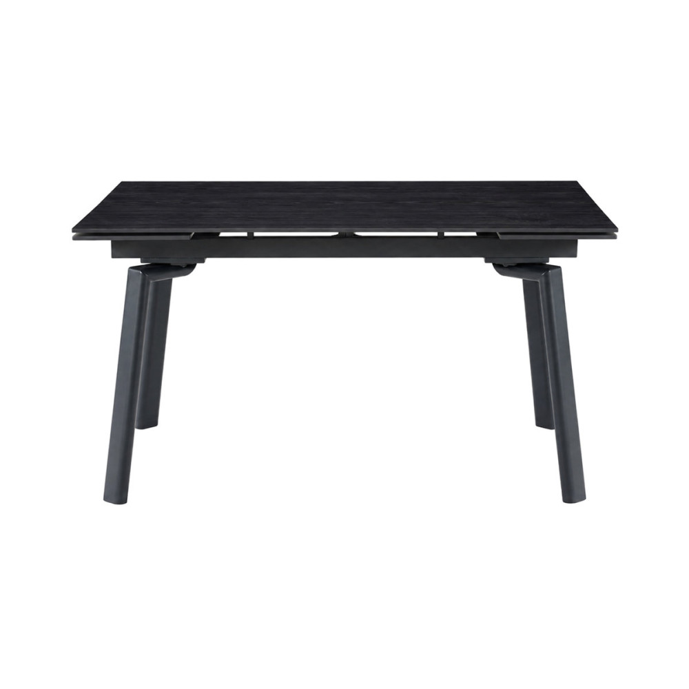 Стіл BELFORD CERAMIC 140(200)*80 чорний горіх/чорний