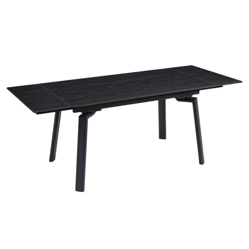 Стіл BELFORD CERAMIC 140(200)*80 чорний горіх/чорний