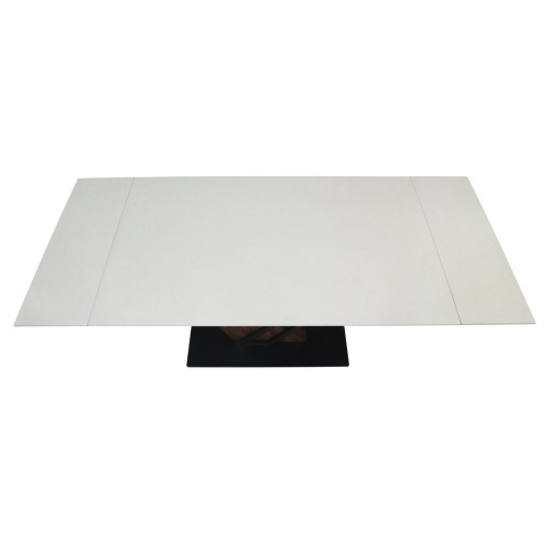 Стіл FERNANDO CERAMIC 160(220)*90 бежевий мат/темний горіх