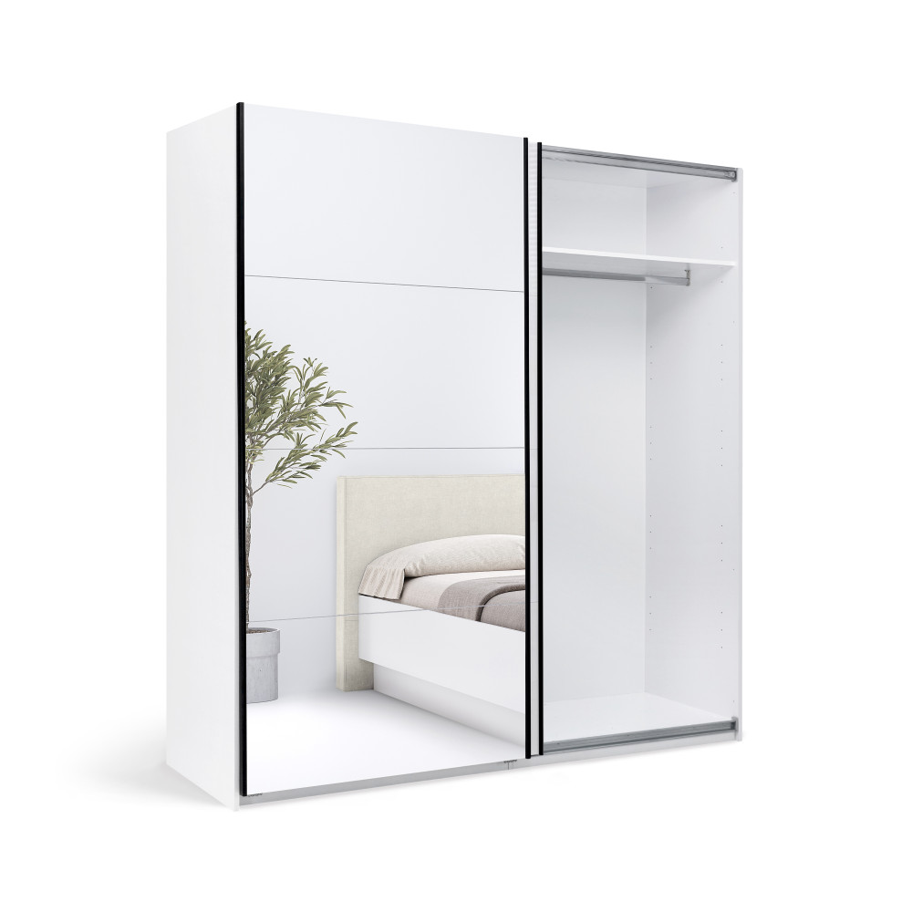 ШАФА-КУПЕ Міла Miromark 2,0х2,1м (*Двері Глянець Білий*)