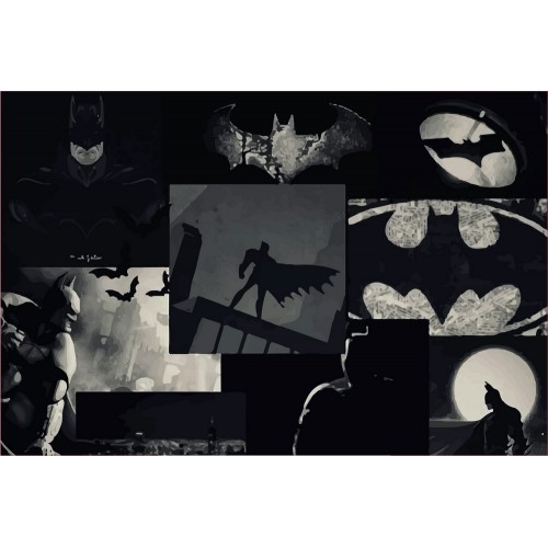 Геймерский стол с фотопечатью Dark Knight Zeus