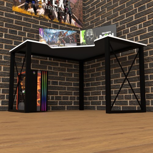 Геймерский угловой стол Rasin Loft-20