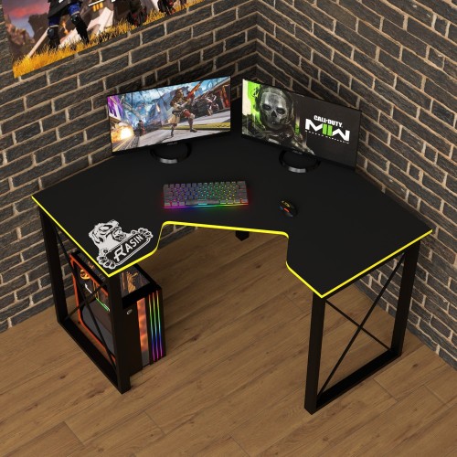 Геймерский угловой стол Rasin Loft-20