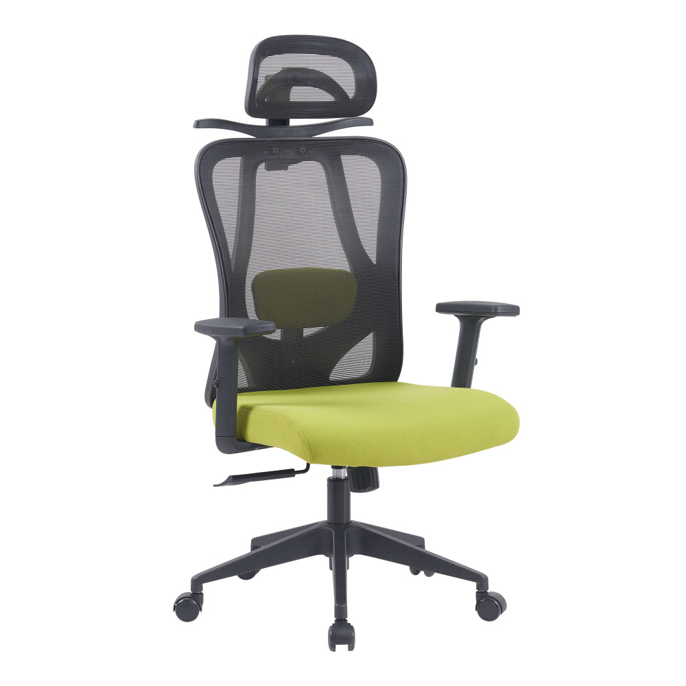 Крісло Island Black/Green Ergomix Чорний Зелений
