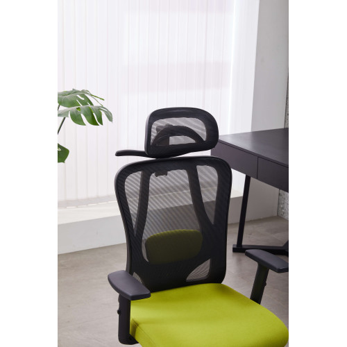 Крісло Island Black/Green Ergomix Чорний Зелений