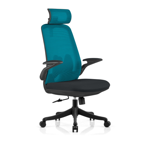 Крісло Nicolo Blue/Black Ergomix Чорний Блакитний
