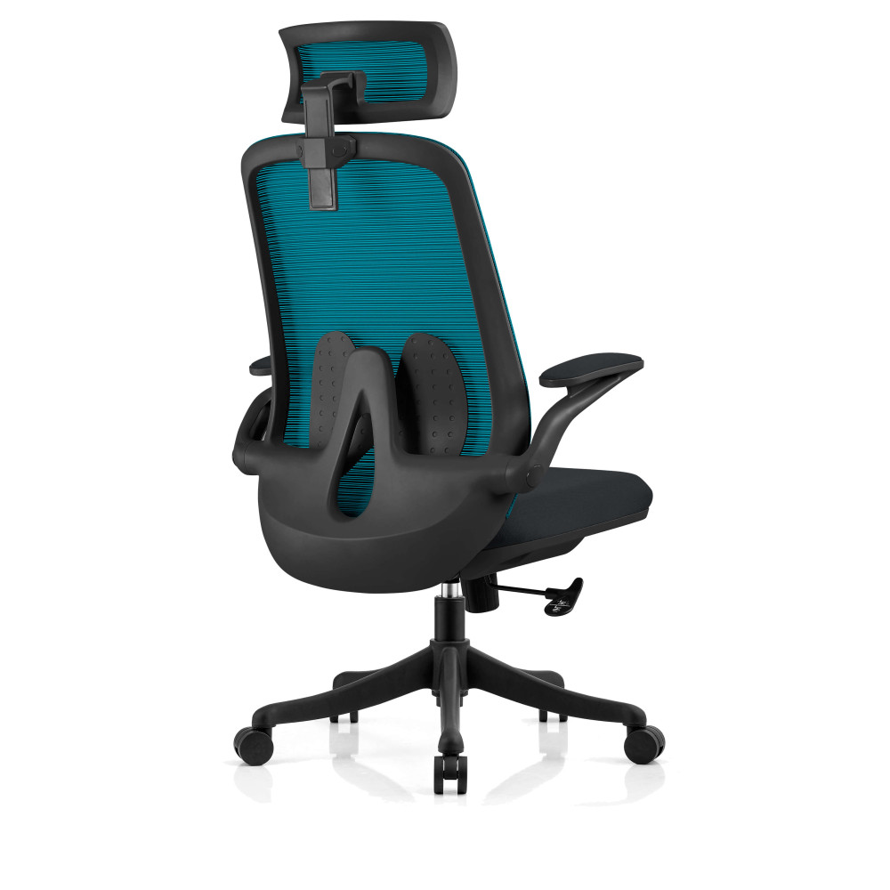 Крісло Nicolo Blue/Black Ergomix Чорний Блакитний
