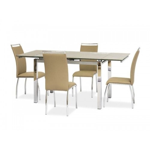 Стіл розкладний GD-017 110 (170) x74 темний беж Signal-k