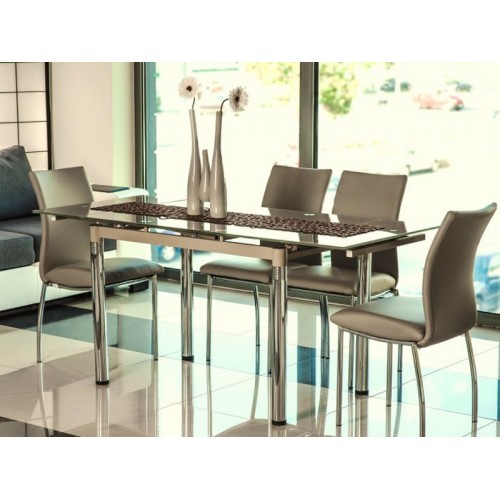 Стіл розкладний GD-018 110 (170) x74 темний беж Signal-k
